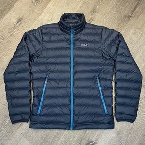 Patagonia Men's Down Sweater Jacket ~ Navy Blue Colorway